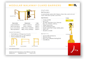 Modular Walkway Guard Barriers.